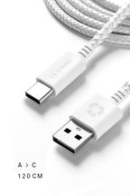 Super Pale USB A till Type C-kabel · 2 meter · Tillverkad av återvunnen plast