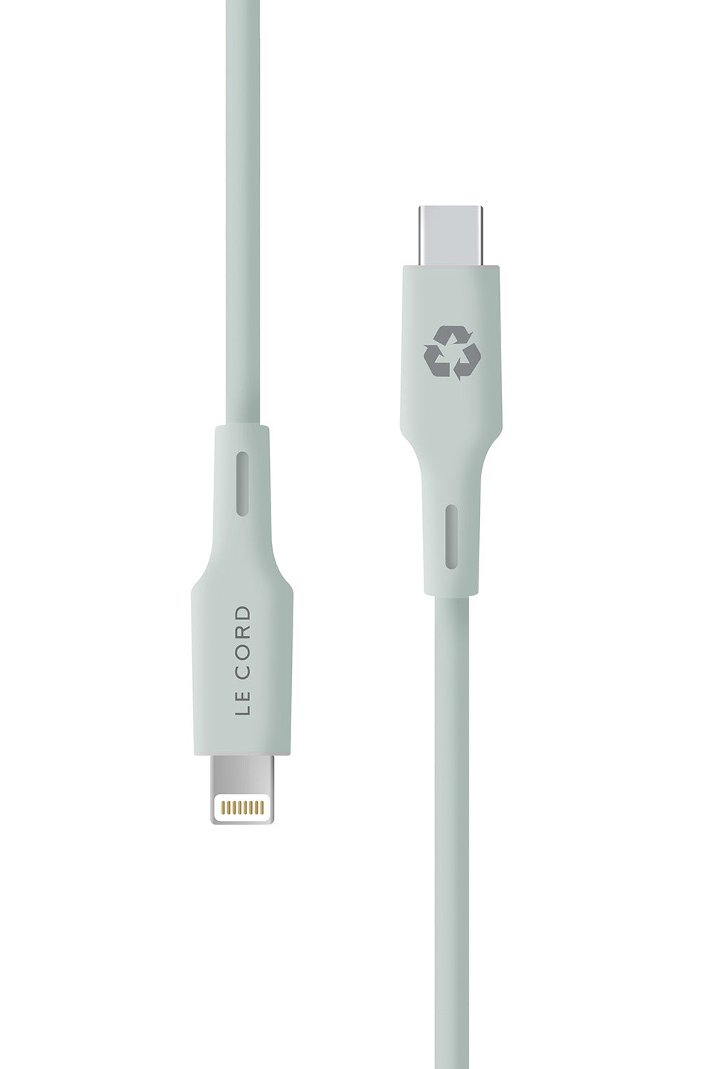 Pale Pine iPhone Lightning till Type C-kabel · 1,2 meter · Tillverkad av återvunnen plast
