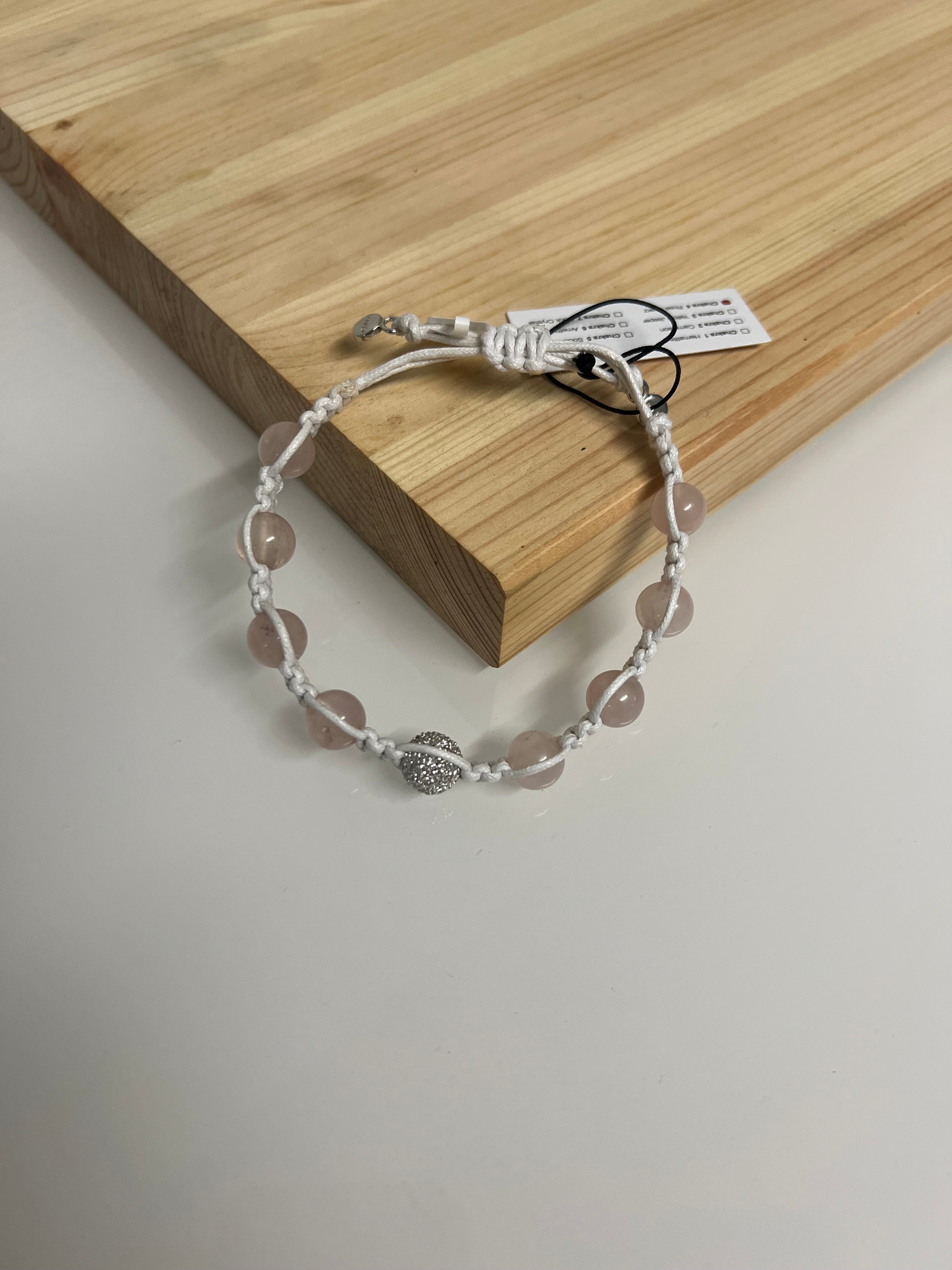 Chakra 4 Armband Pearl Rose Quarz
