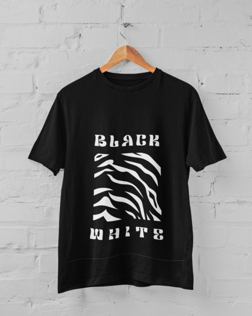 Black and White T-shirt Swedish Attitude