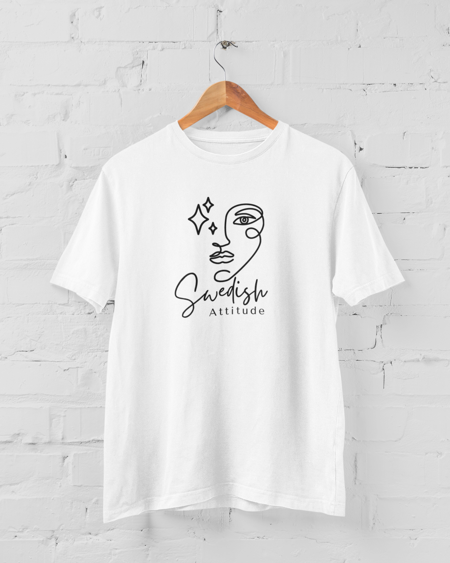 Half face T-shirt Swedish Attitude